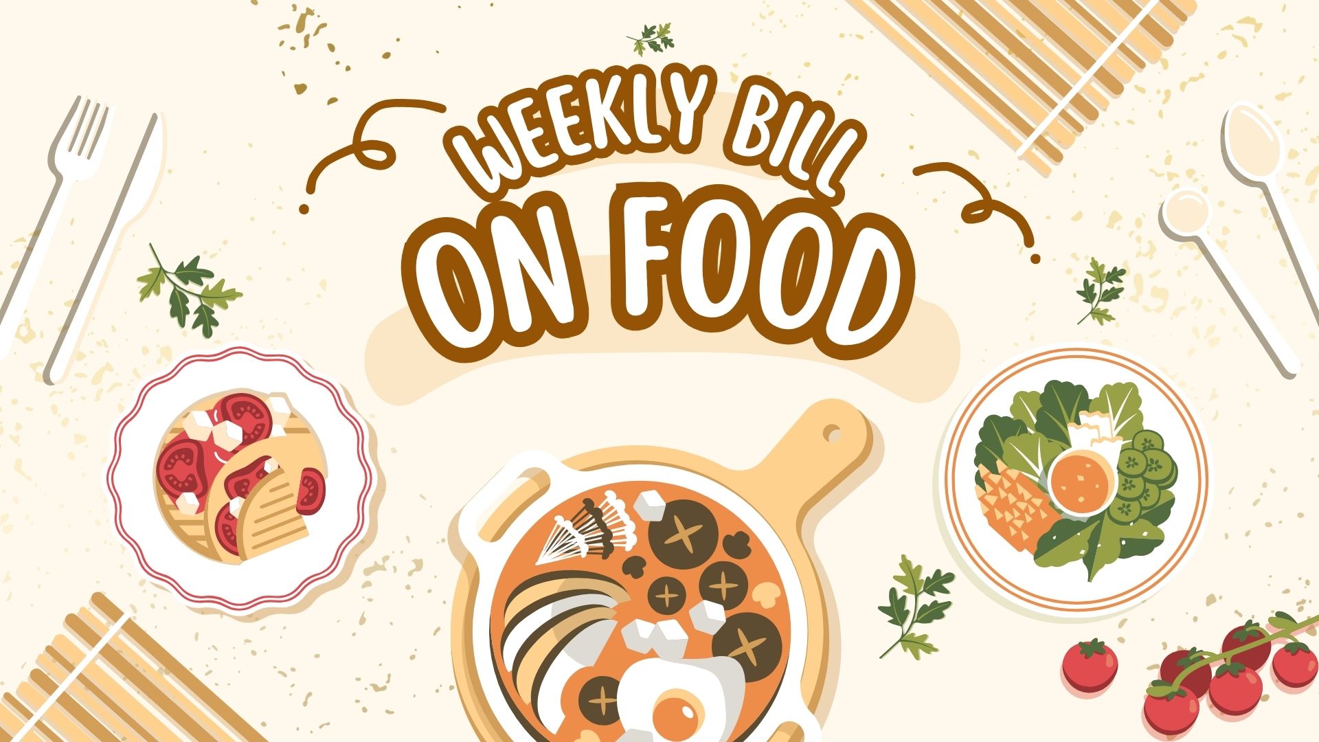 Cream Illustrative Food Journal Presentation